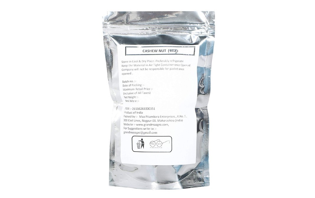 Grandma Agro Cashew Nuts    Pack  250 grams